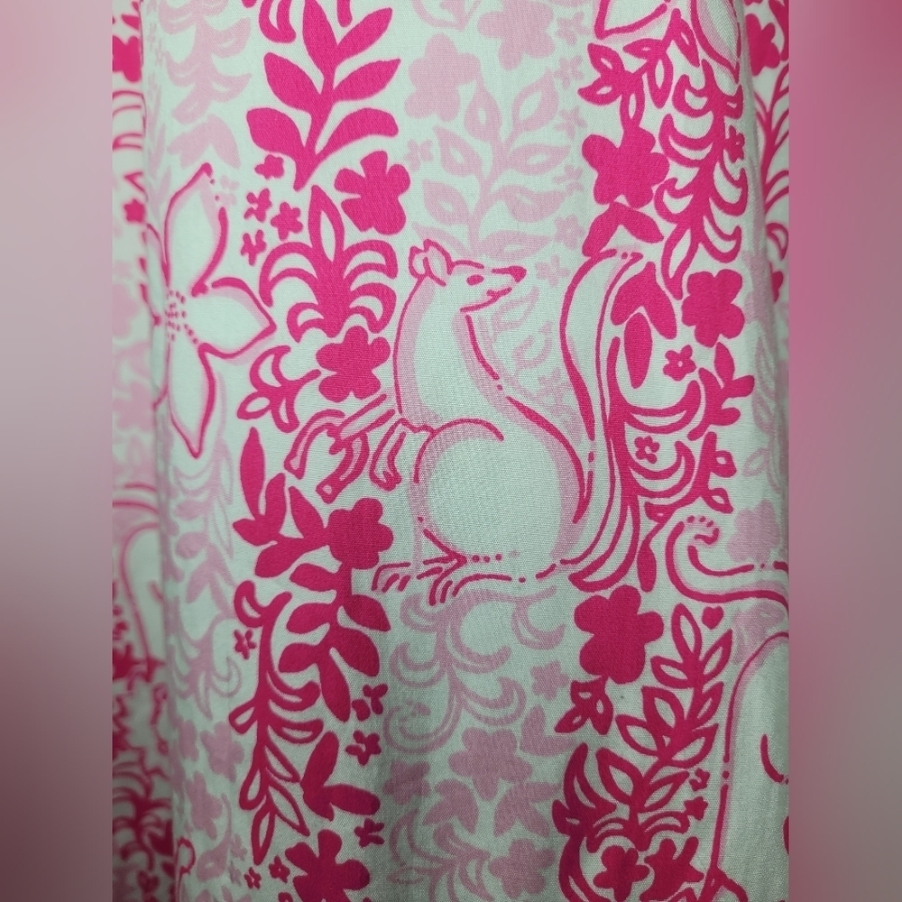 Lilly Pulitzer 100% Cotton Livie Pink Halter Top Dress sz 4 - Picture 15 of 15